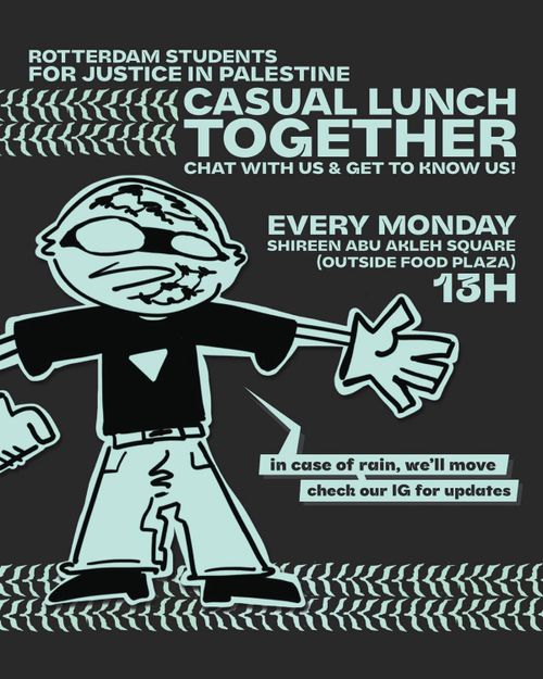Rotterdam Students for Justice in Palestine - Weekly casual lunch