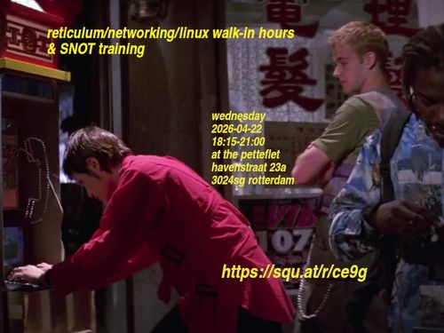 Reticulum/Networking/Linux walk-in hours