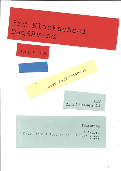 3rd Klankschool Dag&Avond