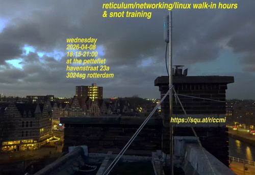 Reticulum/Networking/Linux walk-in hours